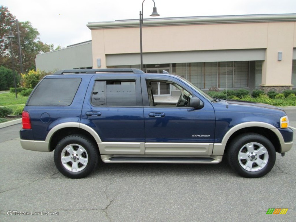 2005 Explorer Eddie Bauer 4x4 - Dark Blue Pearl Metallic / Medium Parchment photo #9
