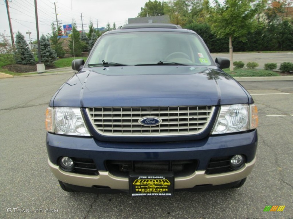 2005 Explorer Eddie Bauer 4x4 - Dark Blue Pearl Metallic / Medium Parchment photo #12