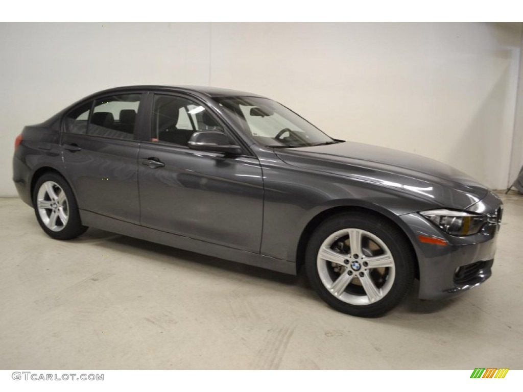 2014 3 Series 328d Sedan - Mineral Grey Metallic / Black photo #2