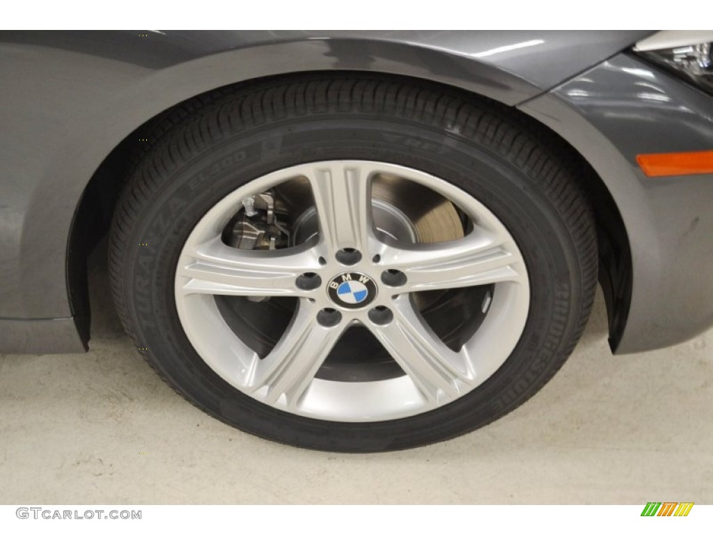 2014 3 Series 328d Sedan - Mineral Grey Metallic / Black photo #3