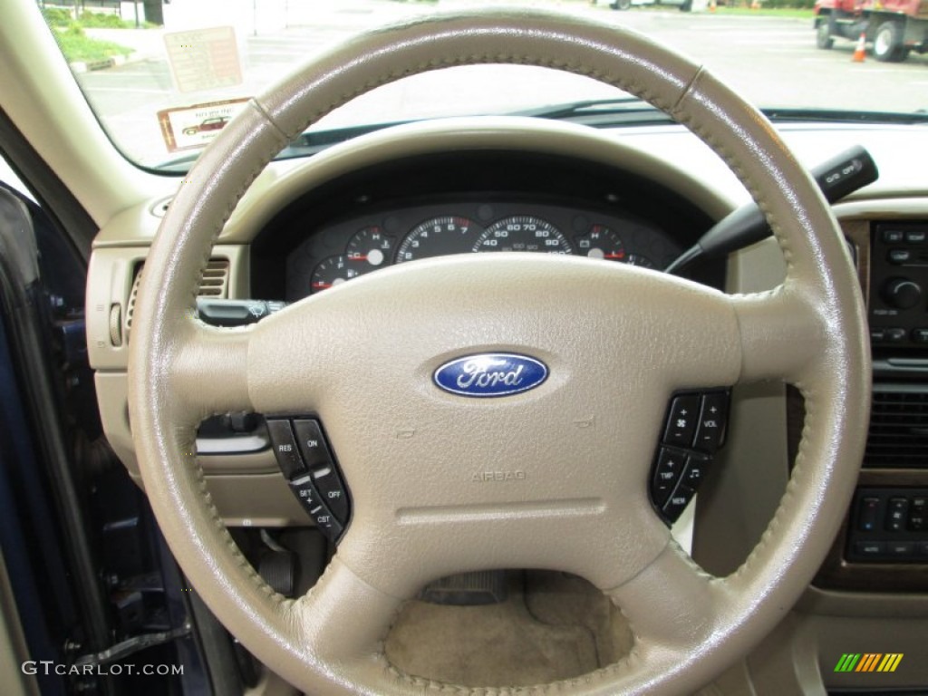 2005 Explorer Eddie Bauer 4x4 - Dark Blue Pearl Metallic / Medium Parchment photo #24