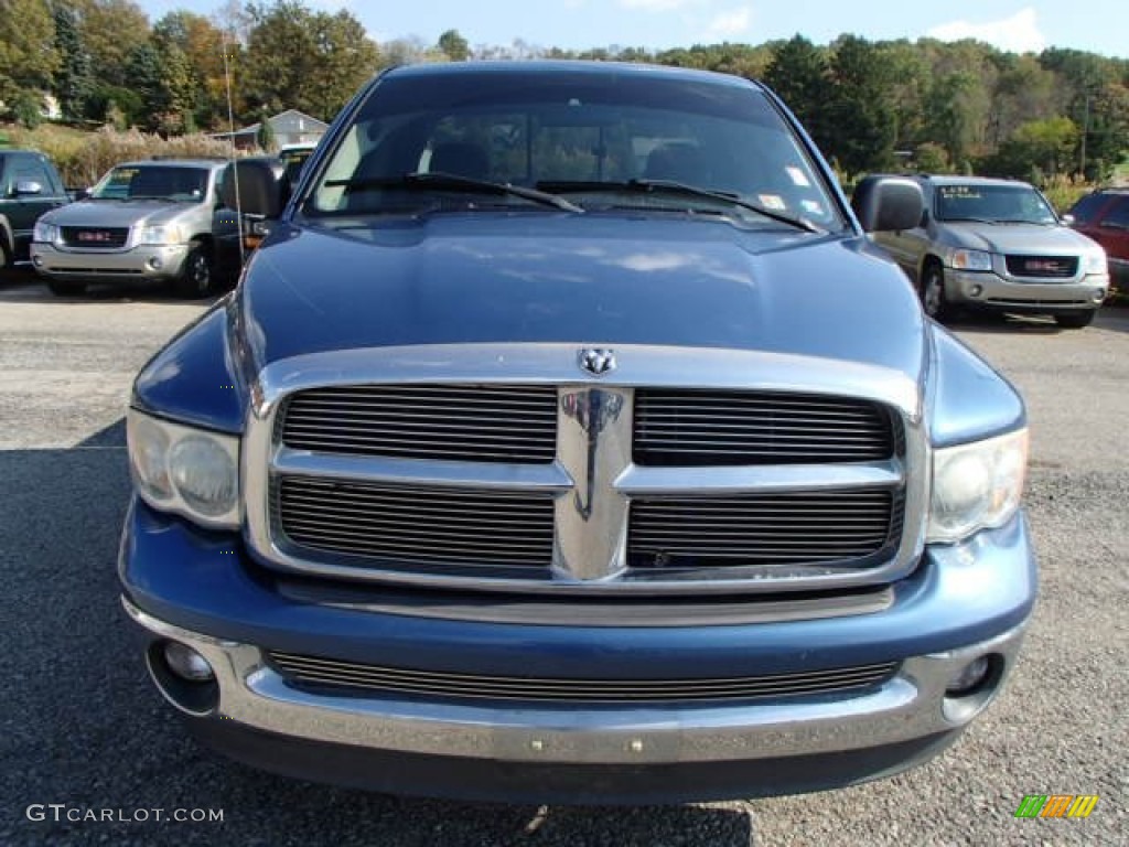 2002 Ram 1500 SLT Quad Cab 4x4 - Atlantic Blue Pearl / Dark Slate Gray photo #2