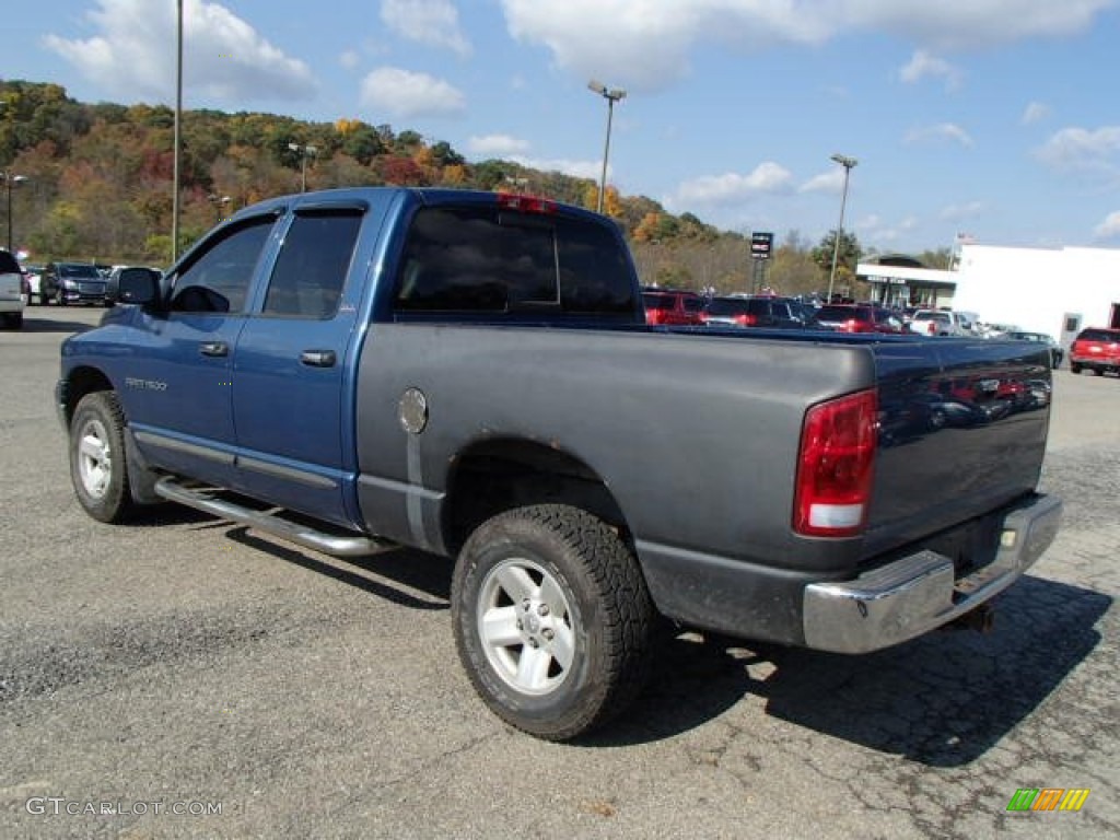 2002 Ram 1500 SLT Quad Cab 4x4 - Atlantic Blue Pearl / Dark Slate Gray photo #6