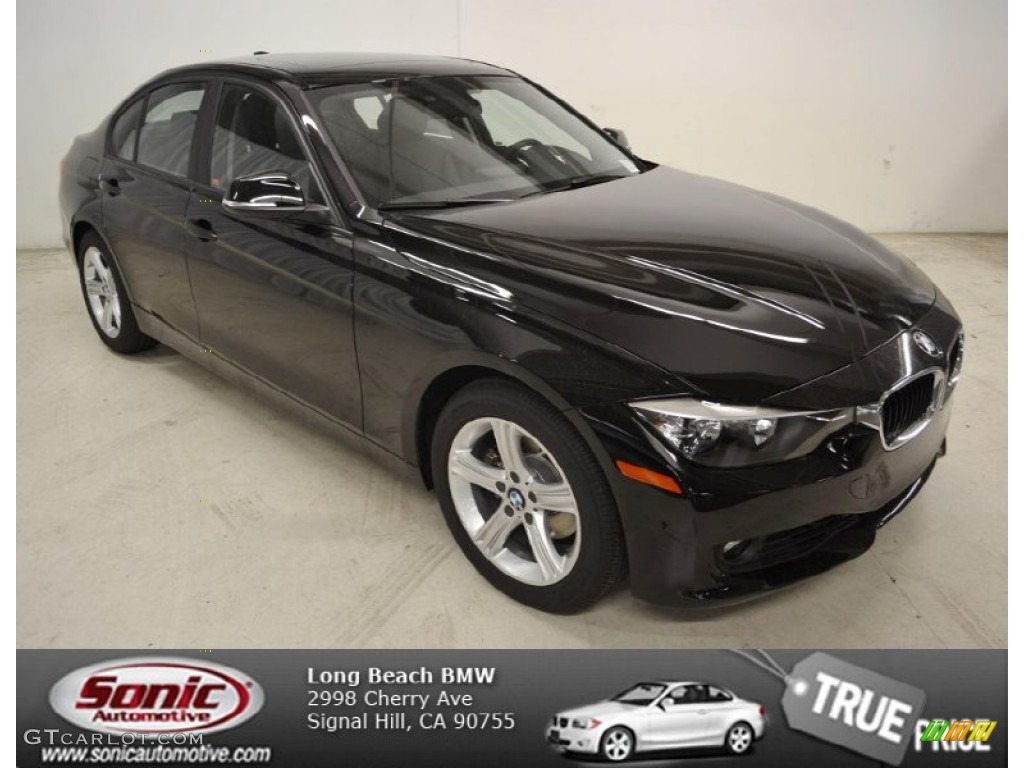 2014 3 Series 328i Sedan - Jet Black / Black photo #1