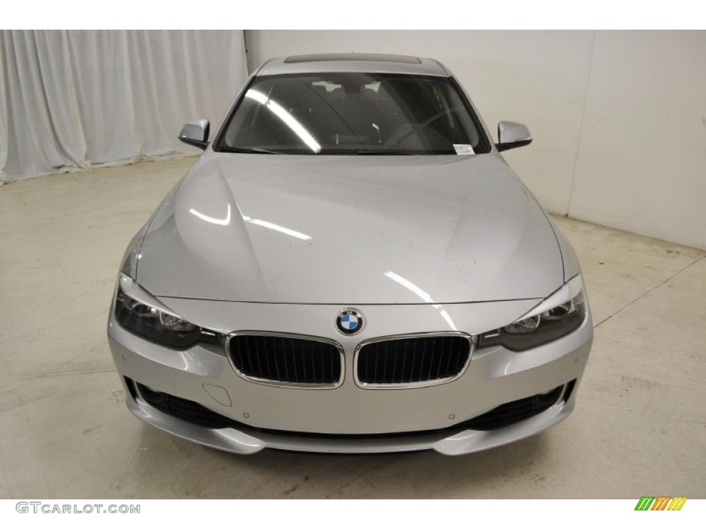 2014 3 Series 328i Sedan - Glacier Silver Metallic / Black photo #4