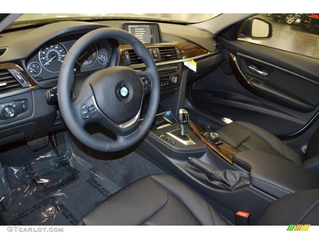 Black Interior 2014 BMW 3 Series 328i Sedan Photo #86986100