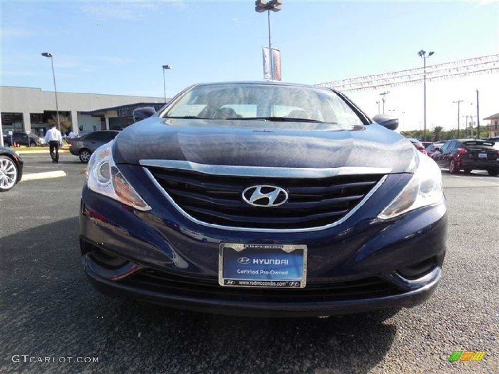 2013 Sonata GLS - Indigo Night Blue / Gray photo #3
