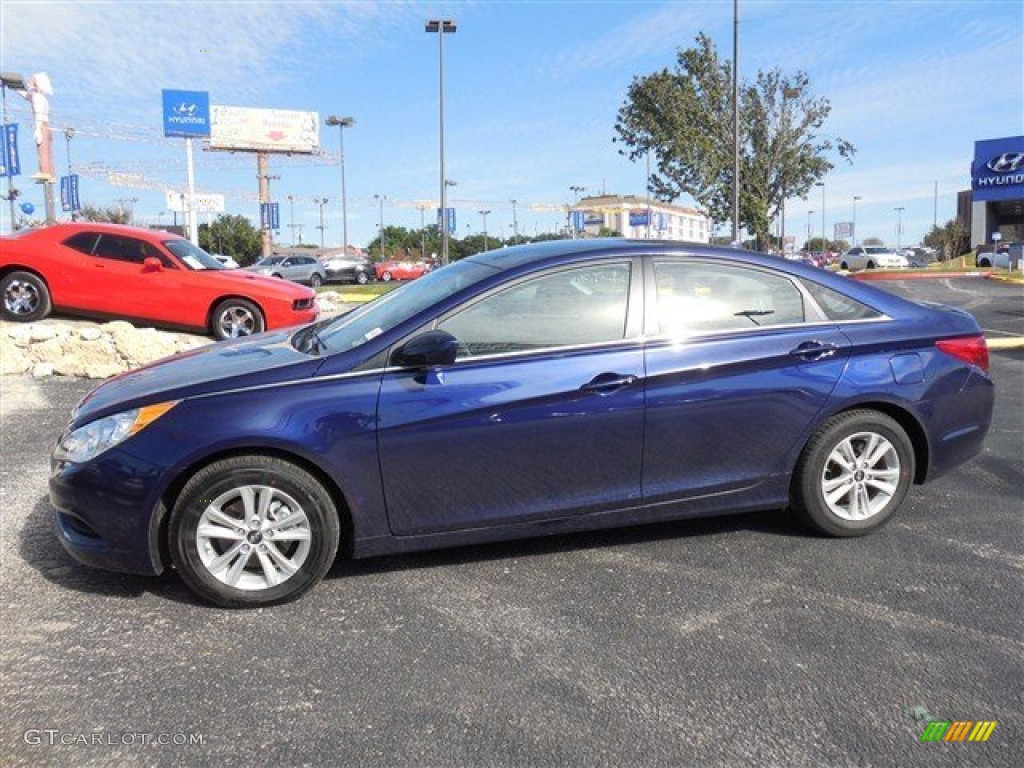 2013 Sonata GLS - Indigo Night Blue / Gray photo #6