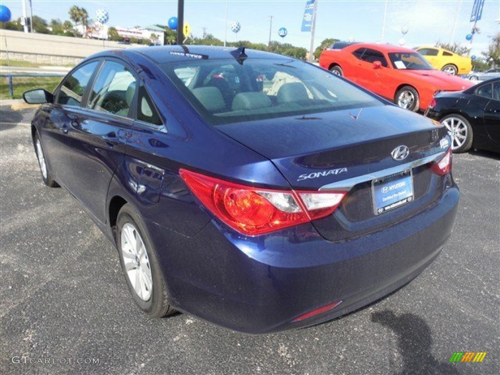 2013 Sonata GLS - Indigo Night Blue / Gray photo #7