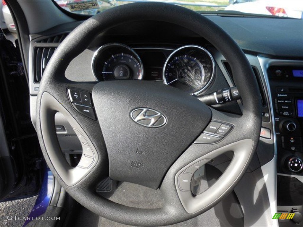 2013 Sonata GLS - Indigo Night Blue / Gray photo #18