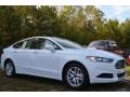 2014 Oxford White Ford Fusion SE EcoBoost  photo #1