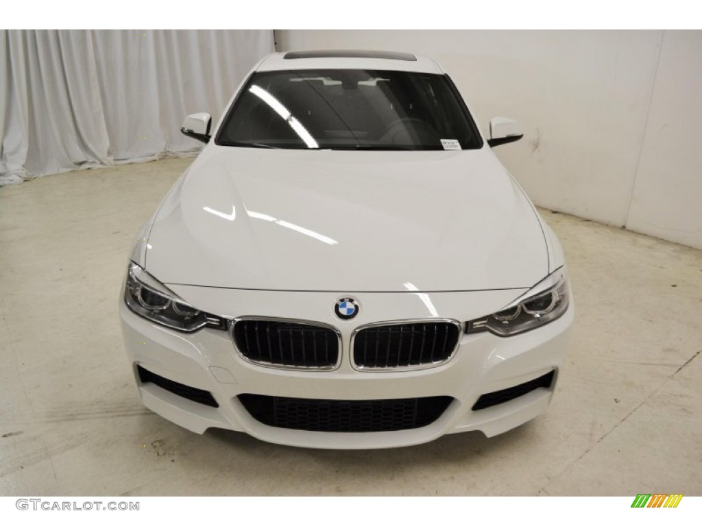 2013 3 Series 335i Sedan - Alpine White / Black photo #4