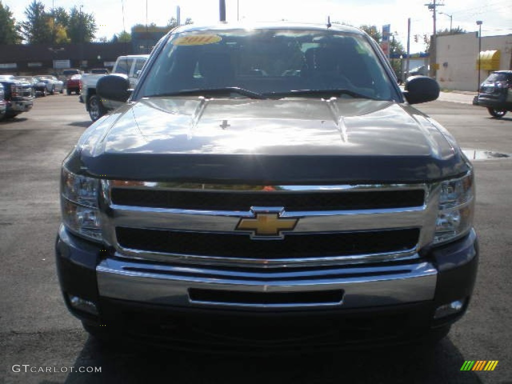 2011 Silverado 1500 LT Extended Cab 4x4 - Taupe Gray Metallic / Ebony photo #11