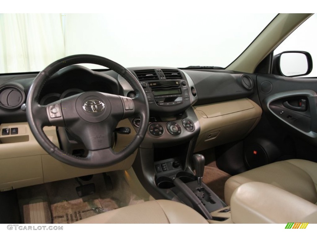 2010 RAV4 Limited 4WD - Black Forest Pearl / Sand Beige photo #6