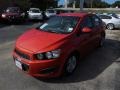 2012 Victory Red Chevrolet Sonic LS Sedan  photo #1