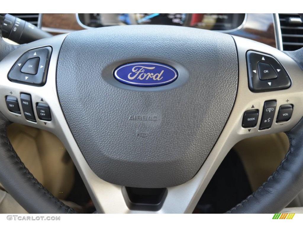 2014 Ford Taurus Limited Dune Steering Wheel Photo #86990084