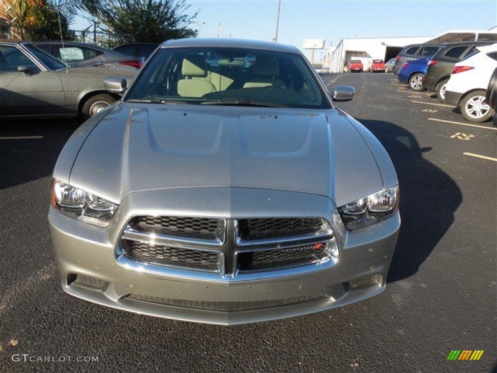 2013 Charger SE - Billet Silver / Black/Light Frost Beige photo #2