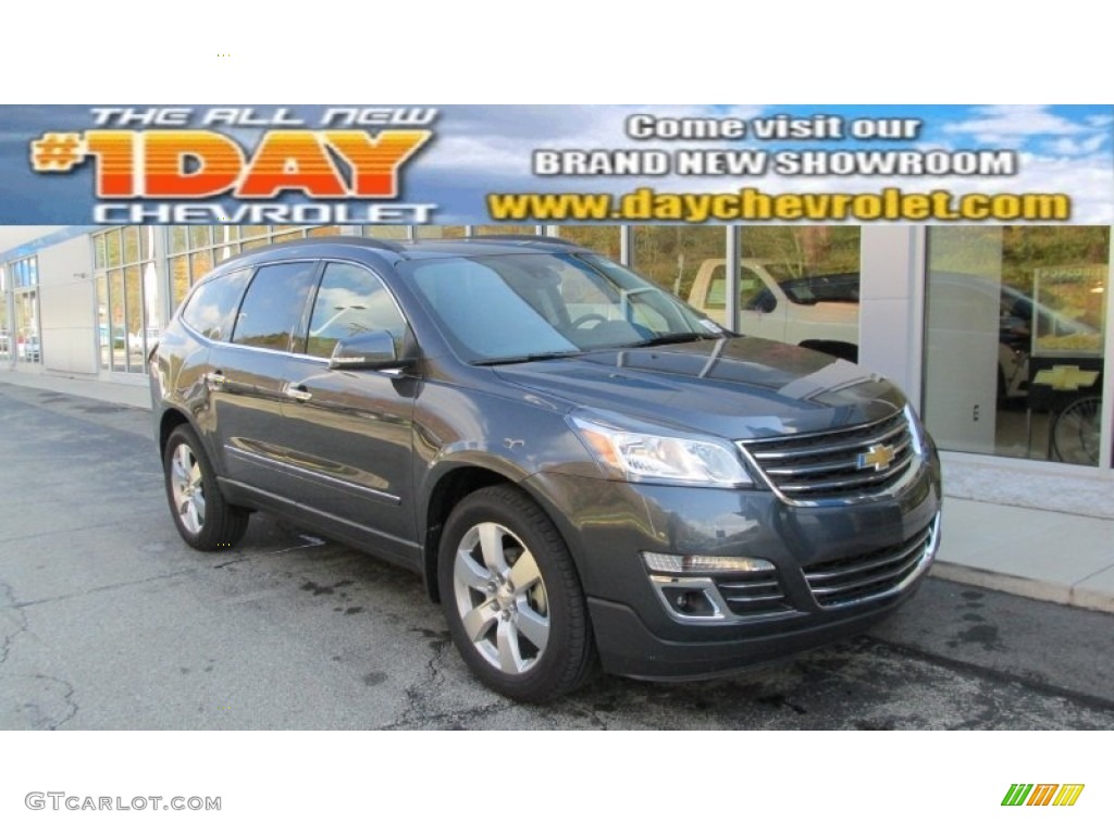 2014 Traverse LTZ AWD - Cyber Grey Metallic / Ebony photo #1