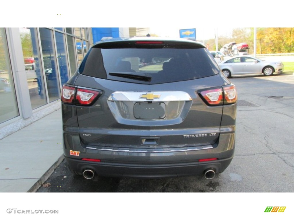 2014 Traverse LTZ AWD - Cyber Grey Metallic / Ebony photo #5