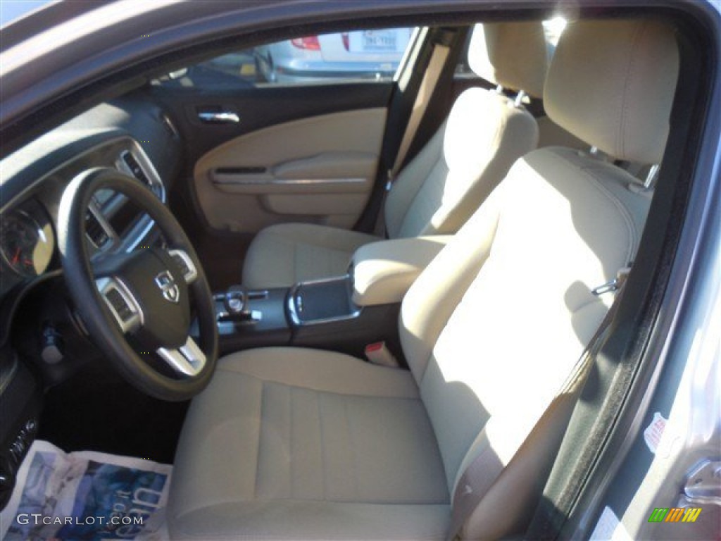 2013 Charger SE - Billet Silver / Black/Light Frost Beige photo #12