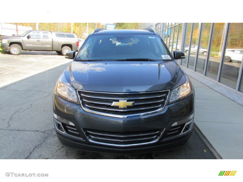 2014 Traverse LTZ AWD - Cyber Grey Metallic / Ebony photo #9