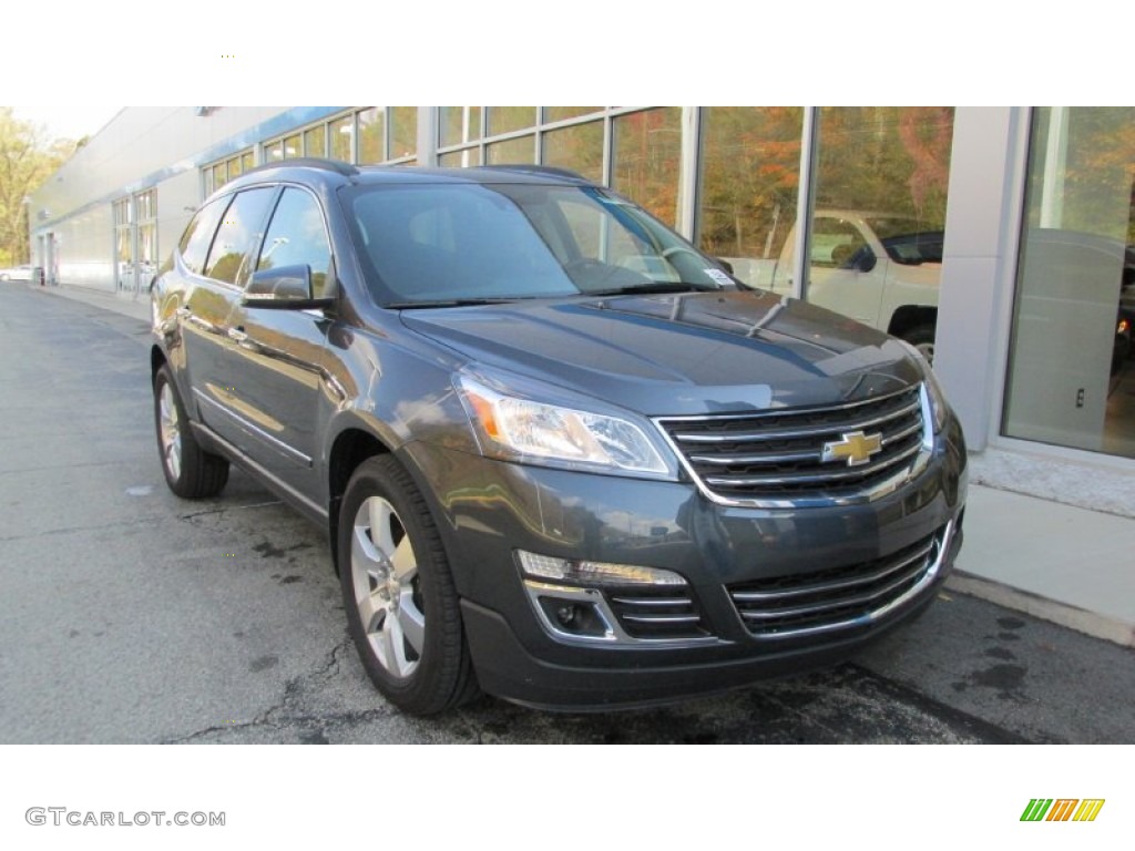 2014 Traverse LTZ AWD - Cyber Grey Metallic / Ebony photo #10