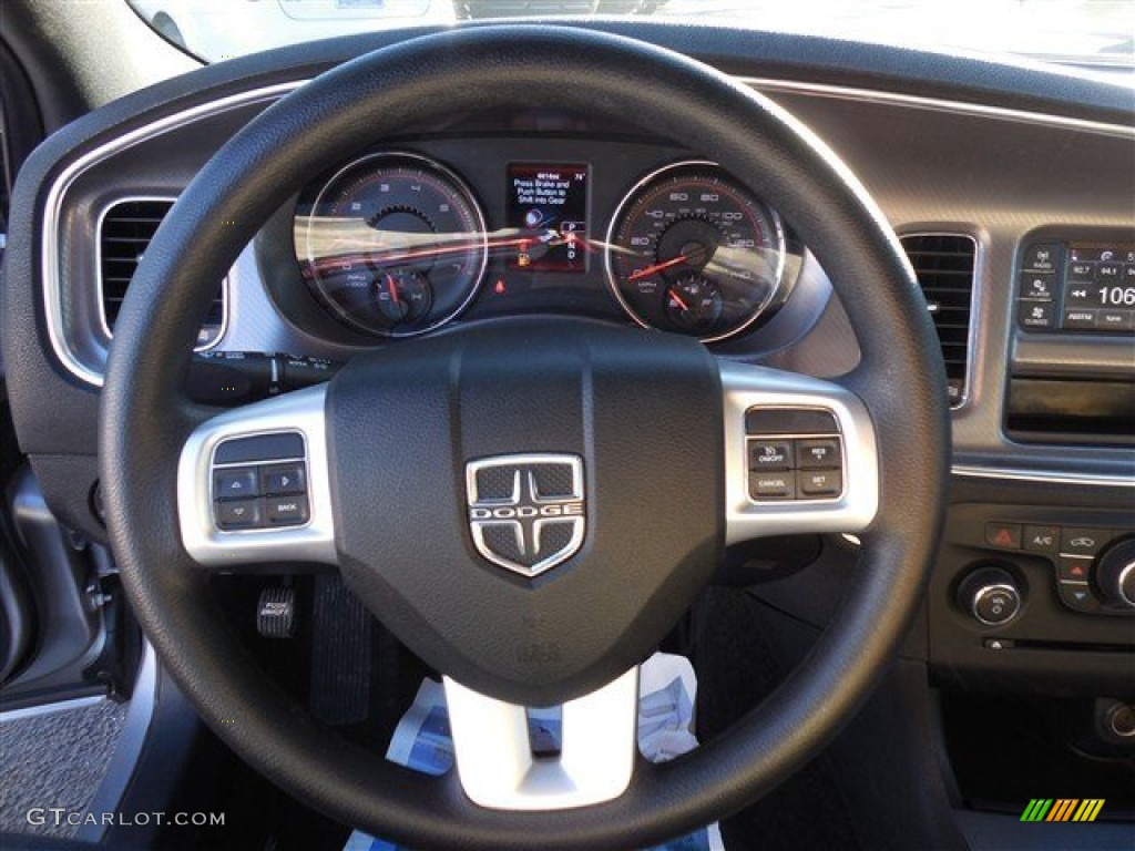 2013 Charger SE - Billet Silver / Black/Light Frost Beige photo #18