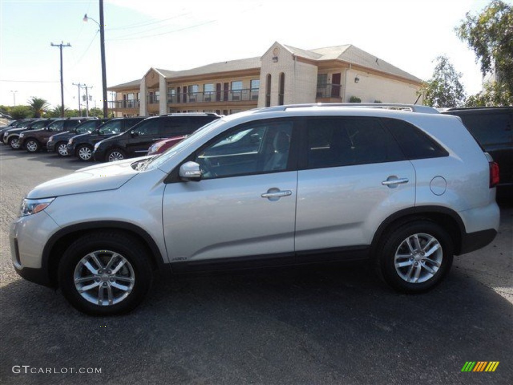 2014 Sorento LX AWD - Bright Silver / Gray photo #7