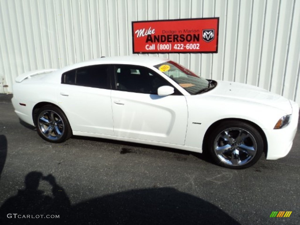 2012 Charger R/T - Bright White / Black photo #2