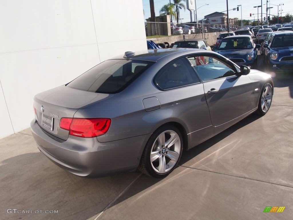2011 3 Series 328i Coupe - Space Gray Metallic / Beige photo #7