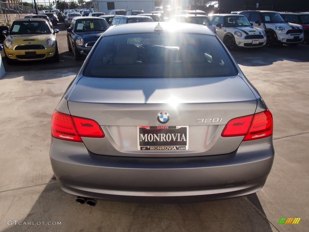 2011 3 Series 328i Coupe - Space Gray Metallic / Beige photo #8