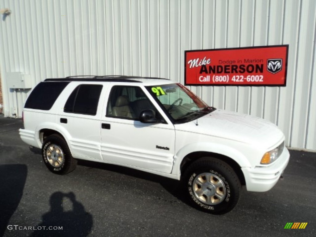 1997 Bravada AWD - White / Tan photo #2