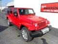 Flame Red - Wrangler Unlimited Sahara 4x4 Photo No. 1