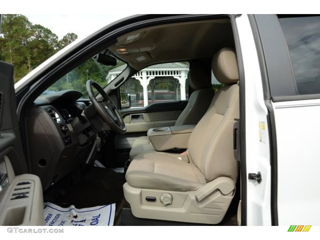 2010 F150 XLT SuperCab - Oxford White / Medium Stone photo #16