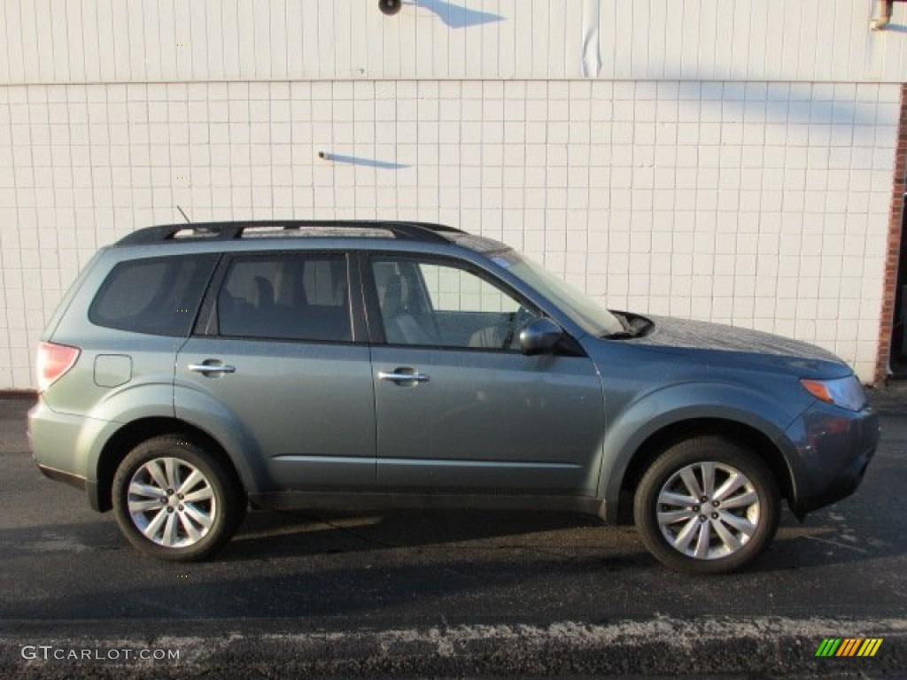 2012 Forester 2.5 X Limited - Sage Green Metallic / Platinum photo #2