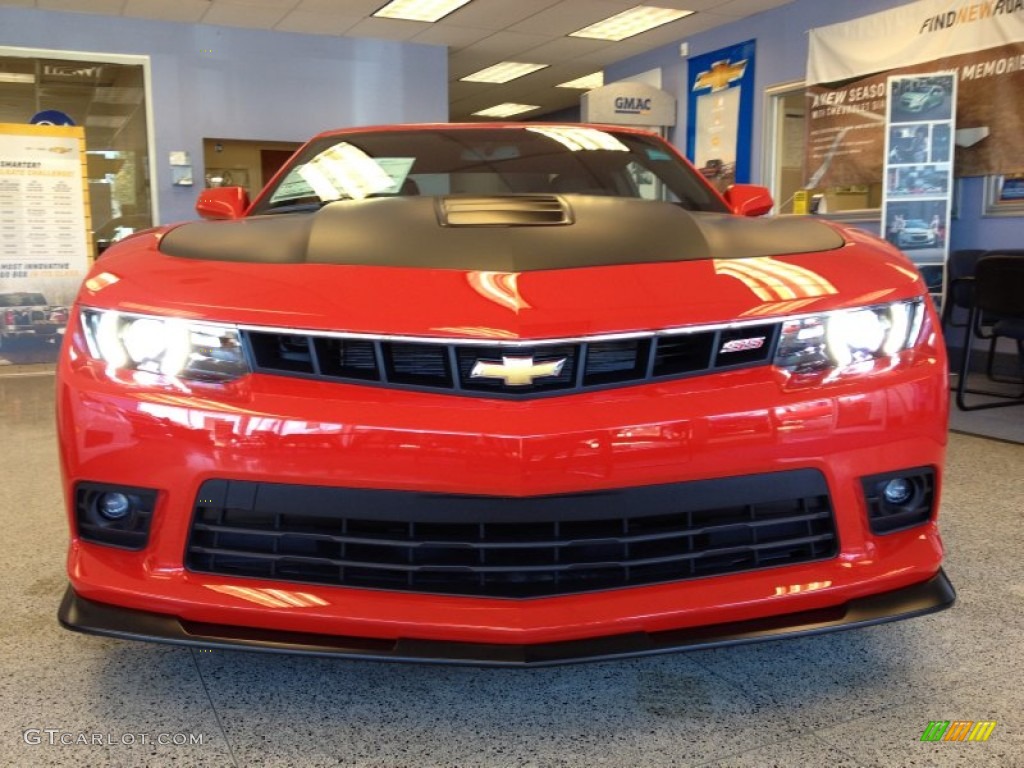 2014 Camaro SS/RS Coupe - Red Hot / Black photo #2