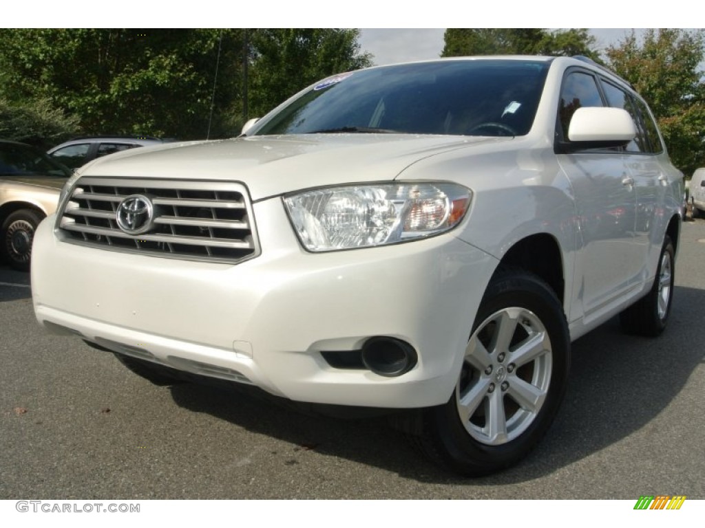 2009 Highlander  - Blizzard White Pearl / Ash photo #1