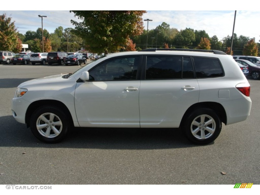 2009 Highlander  - Blizzard White Pearl / Ash photo #3