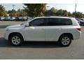 2009 Blizzard White Pearl Toyota Highlander   photo #3