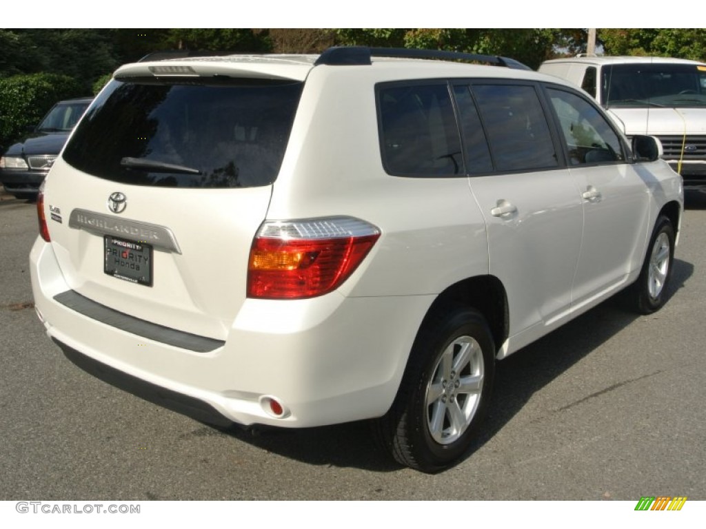 2009 Highlander  - Blizzard White Pearl / Ash photo #5