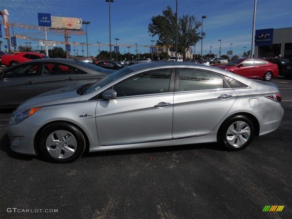 2013 Sonata Hybrid Limited - Radiant Silver / Gray photo #6