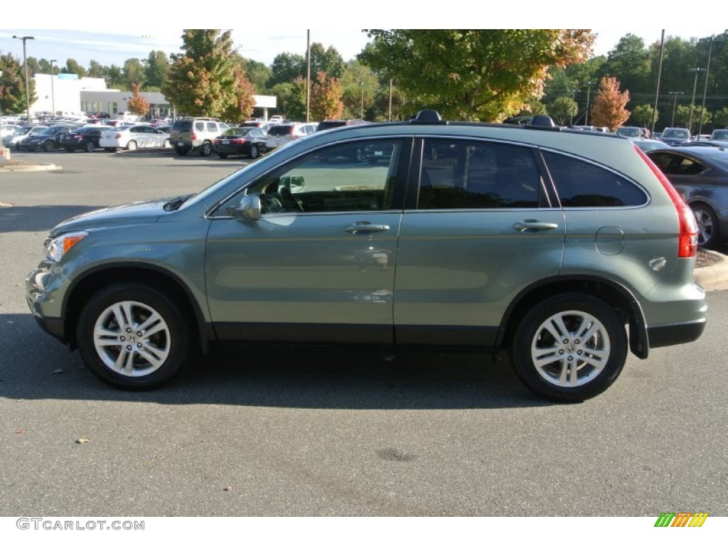 2011 CR-V EX-L 4WD - Opal Sage Metallic / Ivory photo #3