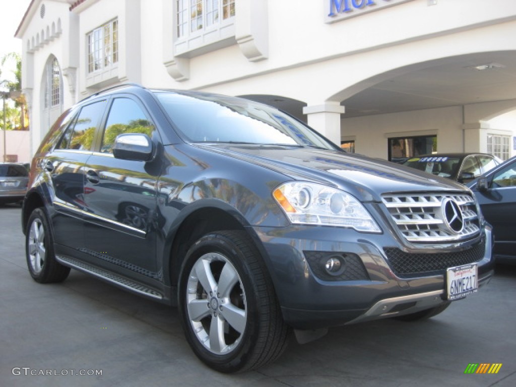 2010 ML 350 - Steel Grey Metallic / Black photo #1