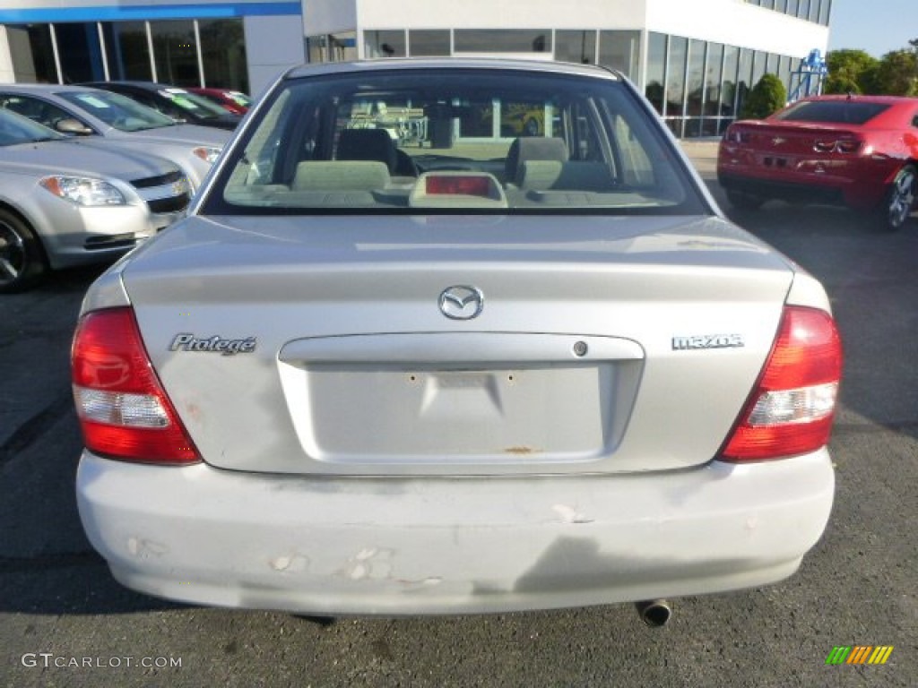 2002 Protege LX - Sunlight Silver Metallic / Off Black photo #3