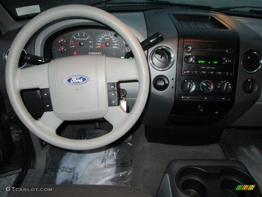 2004 F150 XLT SuperCrew - Dark Shadow Grey Metallic / Medium/Dark Flint photo #10