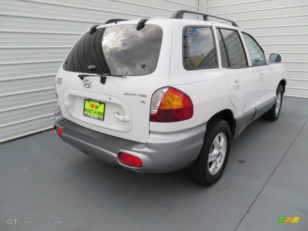 2004 Santa Fe GLS - Nordic White / Gray photo #4