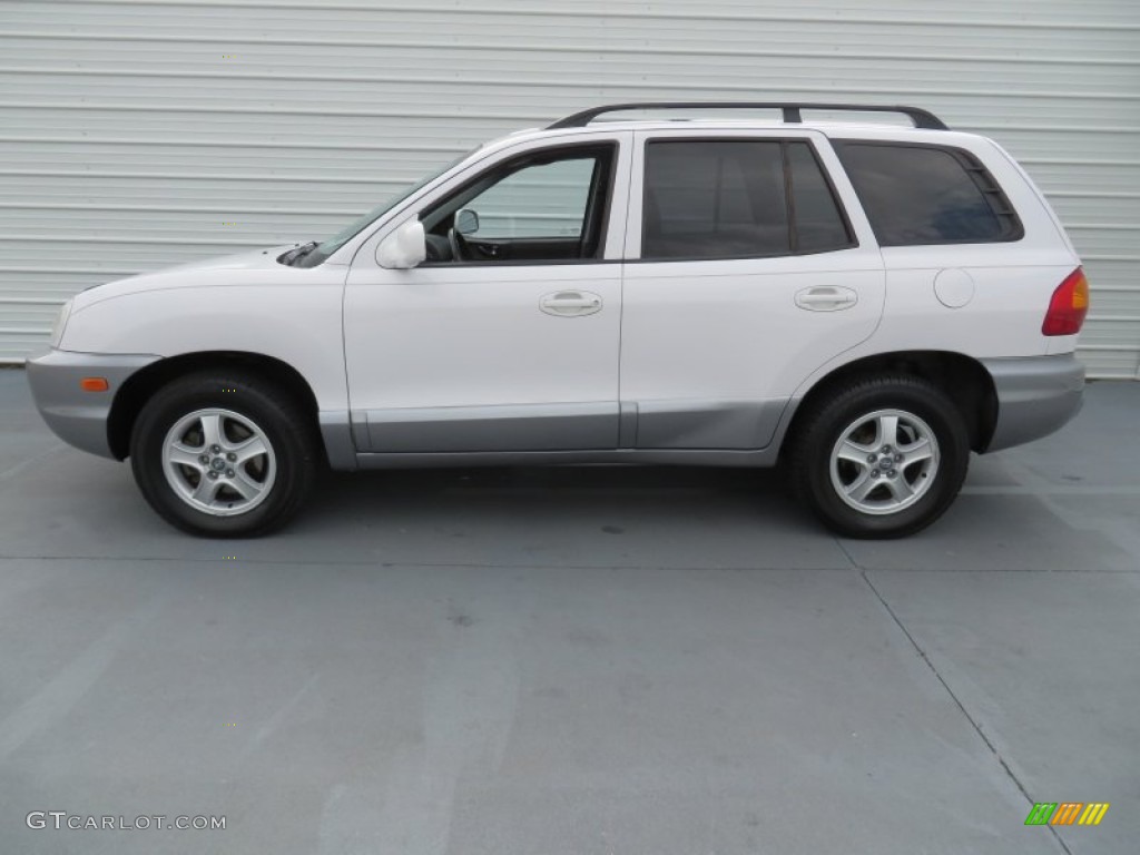 2004 Santa Fe GLS - Nordic White / Gray photo #6