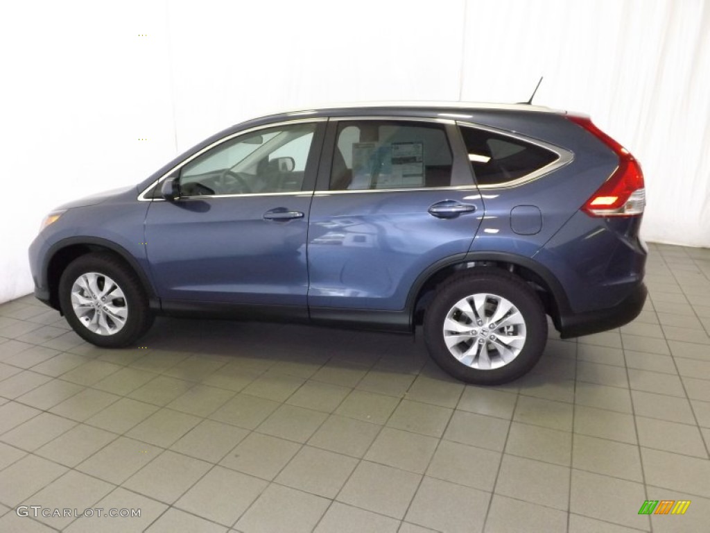 Twilight Blue Metallic 2014 Honda CR-V EX-L Exterior Photo #87003059
