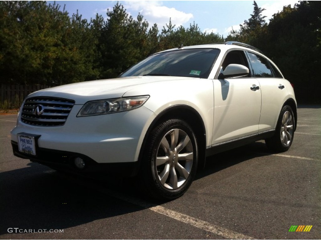 2003 FX 35 AWD - Ivory Pearl White / Willow photo #1