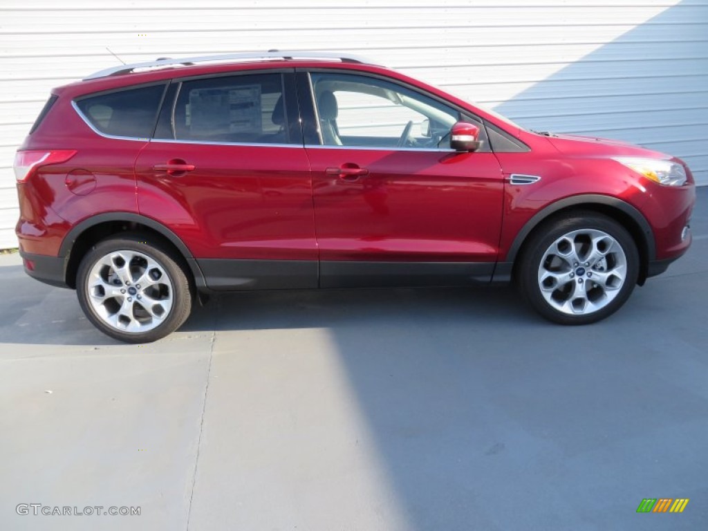 2014 Escape Titanium 2.0L EcoBoost - Ruby Red / Medium Light Stone photo #3